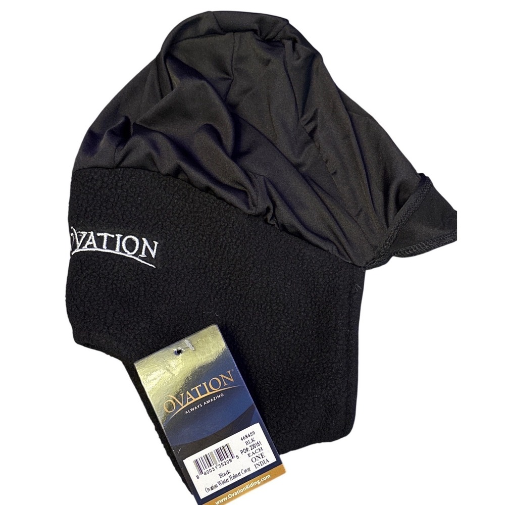 NEW Ovation Black‎ Winter Helmet Cover Fleece One Size